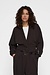 10Days Schokoladenfarbene, bauchfreie Strickjacke