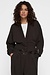 10Days Schokoladenfarbene, bauchfreie Strickjacke