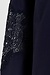 Essentiel Antwerp Marineblaue Bluse mit Spitzenpaneelen