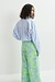Essentiel Antwerp Blaue Wide Wrap Bluse