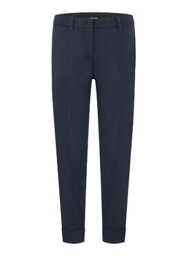 Cambio Blaue Kristall Leinenhose