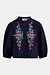 Essentiel Antwerp Dunkelblaue verzierte Bluse