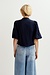 Essentiel Antwerp Dunkelblaue verzierte Bluse
