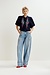 Essentiel Antwerp Dunkelblaue verzierte Bluse