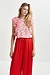 Essentiel Antwerp Rosa Multi-Rüschen-Top