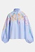 Essentiel Antwerp Blaue Bluse mit Applikationsdetails