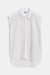 Essentiel Antwerp Weiße Pailletten-Mesh-Bluse