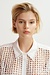 Essentiel Antwerp Weiße Pailletten-Mesh-Bluse