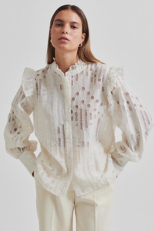 Second Female Off White Nete Rüschenhemd