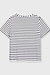 10Days white/black DAS KLEINE T-SHIRT LEINEN STREIFEN
