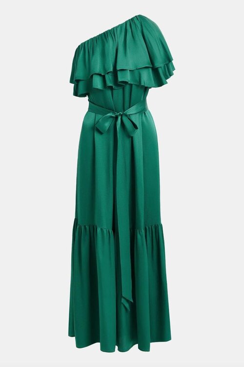 Essentiel Antwerp Grünes asymmetrisches Kleid