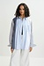 Essentiel Antwerp Blaue Patchwork-Bluse