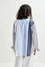 Essentiel Antwerp Blaue Patchwork-Bluse