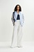 Essentiel Antwerp Blaue Patchwork-Bluse