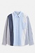 Essentiel Antwerp Blaue Patchwork-Bluse