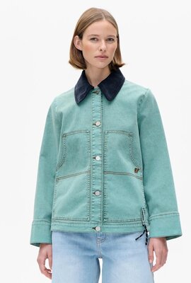 Baum Und Pferdgarten Minzgrüne Jeansjacke