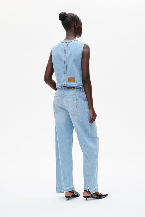 Baum Und Pferdgarten Hellblaue Denim-Jeans-Top