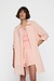 10Days Pfirsichfarbene Bluse mit Voile-Streifen