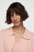 10Days Pfirsichfarbene Bluse mit Voile-Streifen