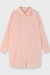 10Days Pfirsichfarbene Bluse mit Voile-Streifen