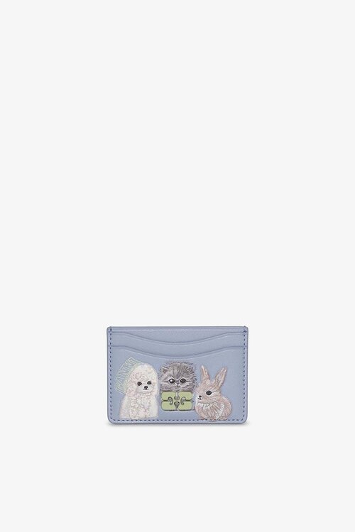 Ganni Light Blue Card Holder