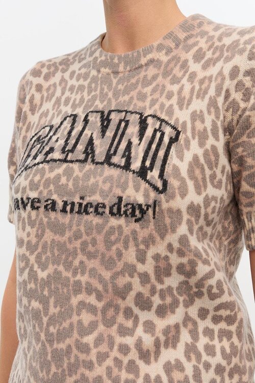 Ganni Leoparden T-Shirt
