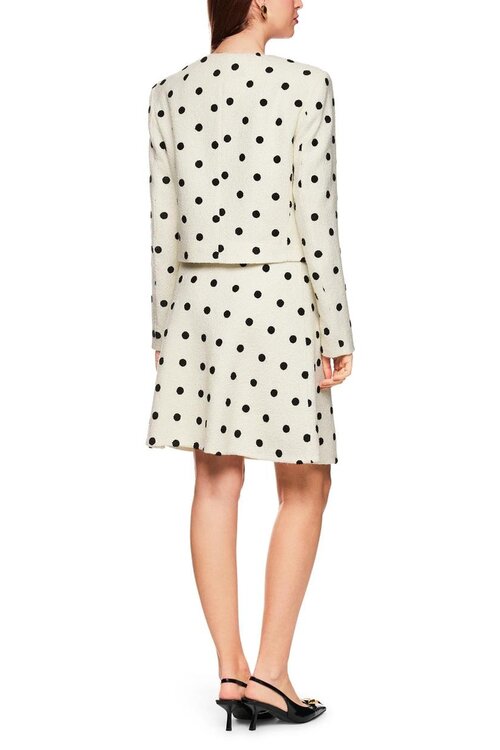 Marc Cain Ecru/Schwarze Kurze Jacke