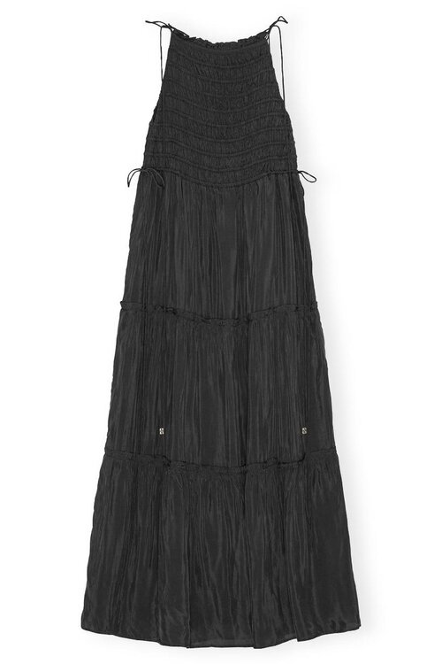 Ganni Anthrazit Kleid