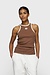 10Days truffle tank top rib contrast