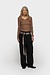 10Days truffle v-neck long sleeve ballet top