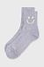 10Days weiße graue Melange-Socken lächeln