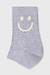 10Days weiße graue Melange-Socken lächeln