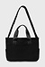 10Days Black canvas shopper medium