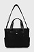 10Days Black canvas shopper medium