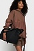 10Days Black canvas shopper medium