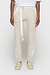 10Days Soft White Melee belted cropped jogger tape