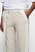 10Days Soft White Melee belted cropped jogger tape