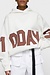 10Days Ecru statement logo hoodie