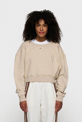 10Days Leichter erdfarbener, abgeschnittener Pullover, Versammlung