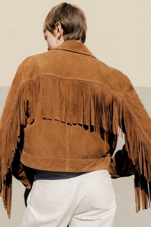 Studio AR by Arma Camel Sua Suede Jacke