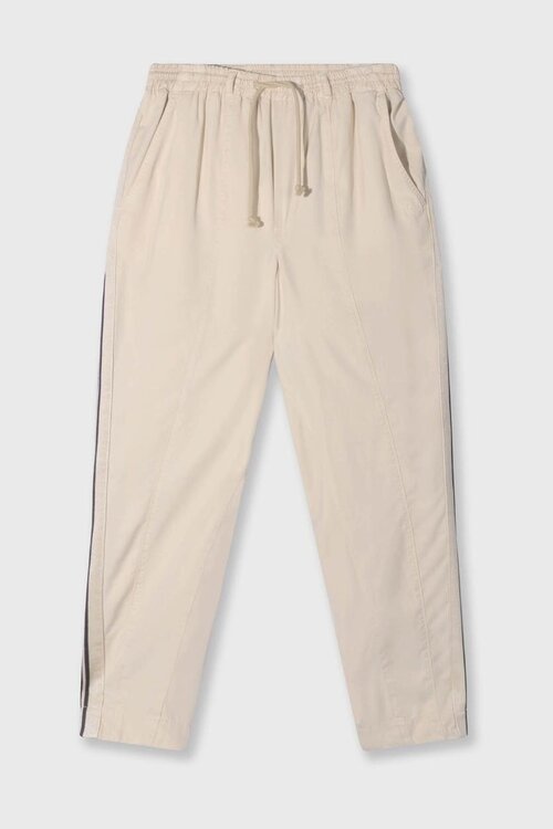 10Days Leichte erdfarbene weite konisch zulaufende Hosen aus Tencel