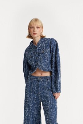 Rotate Indigo Jeans Jacke