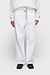 10Days Optic White gerade geschnittene Twill-Hose