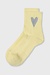 10Days pastellgelbe Socken Herz