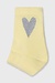 10Days pastellgelbe Socken Herz