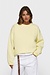 10Days Pastellgelber Pullover mit rohem Rand