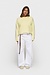 10Days Pastellgelber Pullover mit rohem Rand