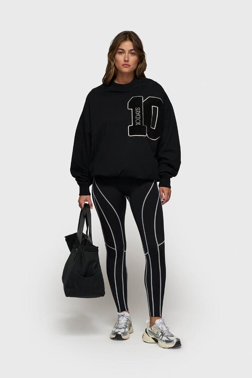 10Days Schwarze Kontrastleggings