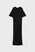 10Days Schwarzes weiches Scuba-T-Shirt-Kleid