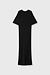 10Days Schwarzes weiches Scuba-T-Shirt-Kleid